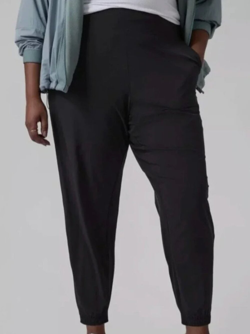 Athleta Brooklyn Ankle Pant Black Size 24 Wrinkle-resistant Stretch Lightweight